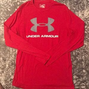 Red underarmour long sleeve